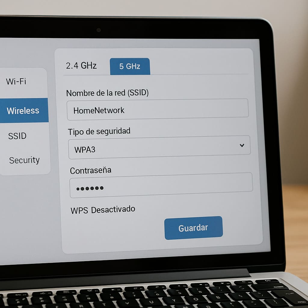cambiar contraseña router