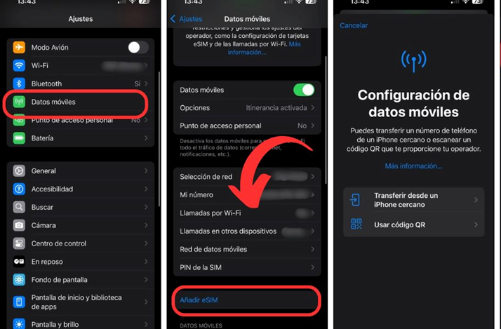 Activar eSIM en iPhone