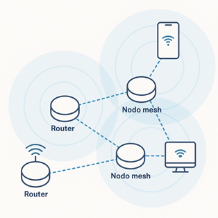 Como funciona el WiFi-Mesh