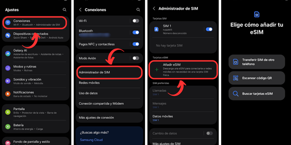 Activar eSIM en Android