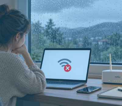 ¿Por qué cuando llueve se va Internet o funciona más lento? 